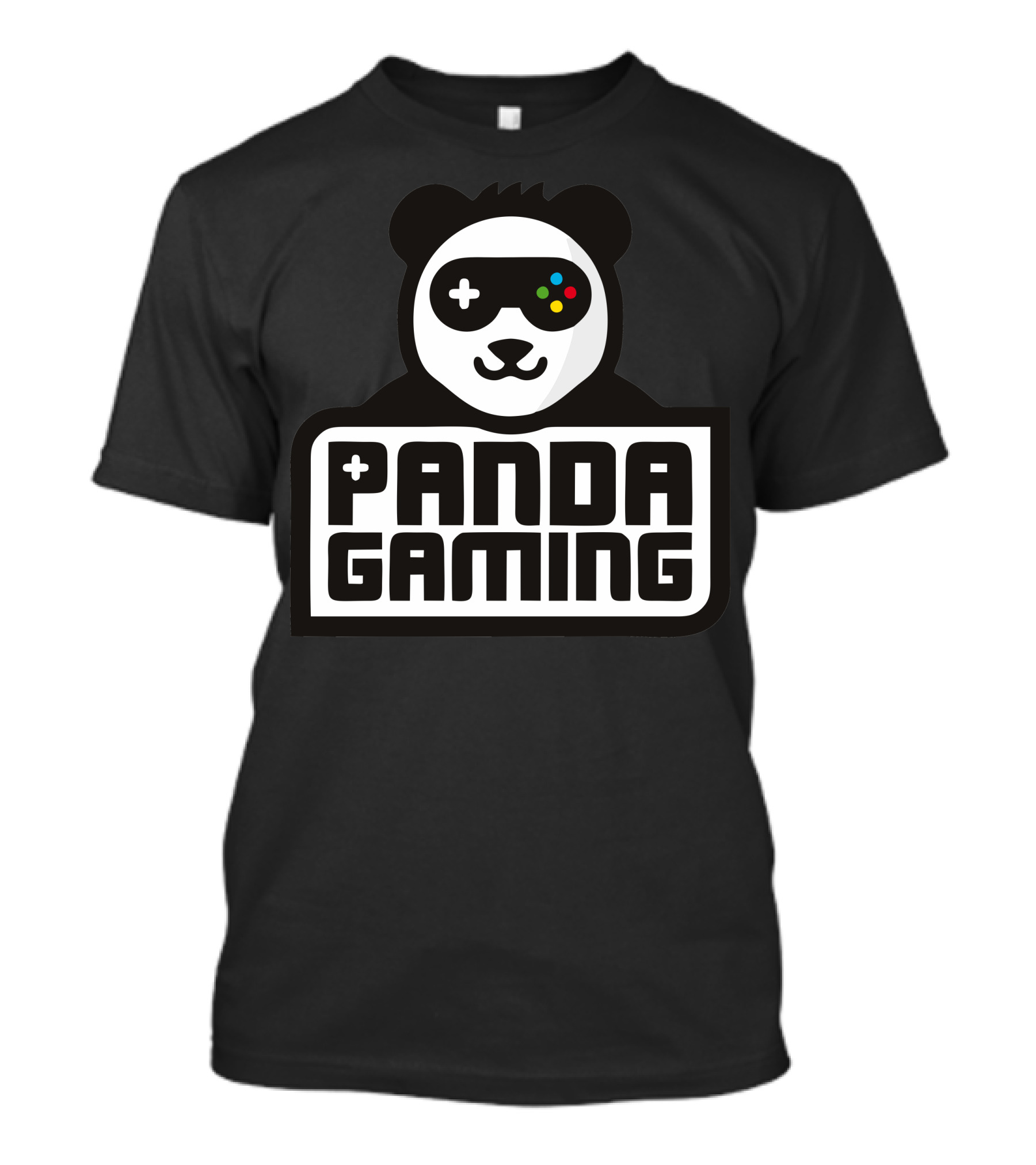 Panda Gaming Video Game Controller Face T-Shirt