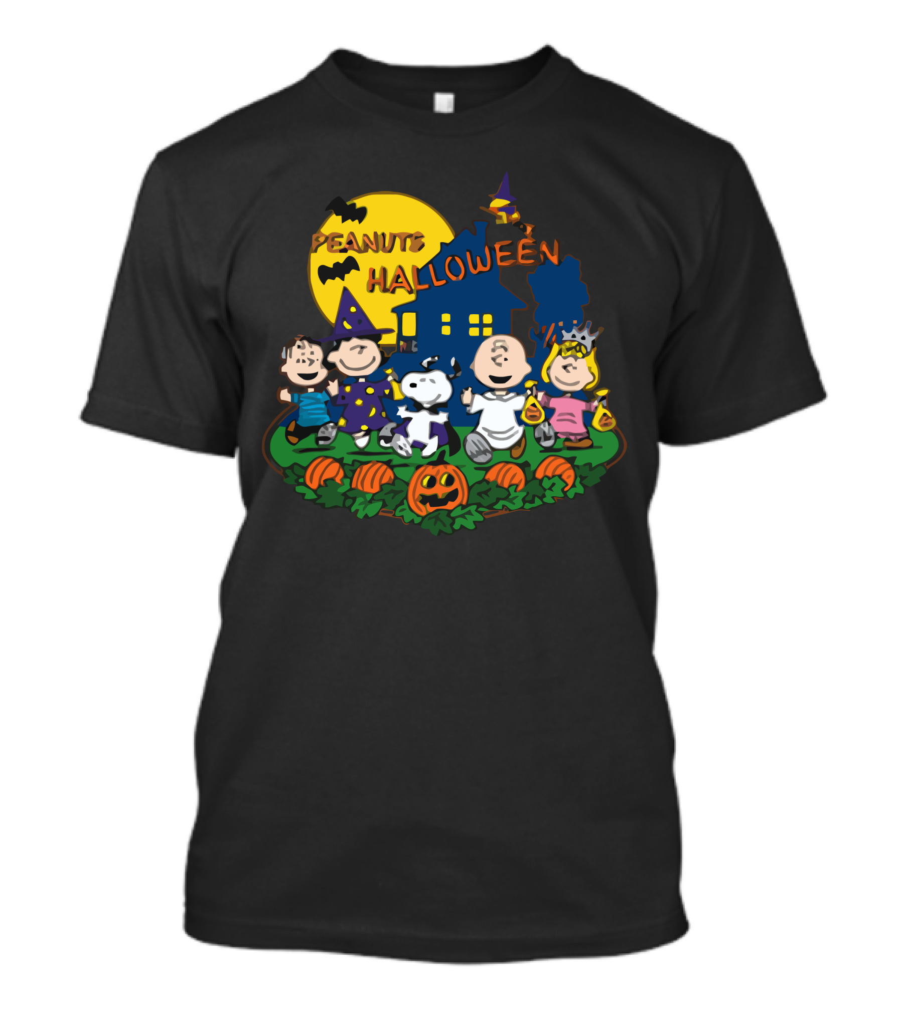 Peanuts Halloween Gang Moonlit Trick-or-Treat Adventure T-Shirt