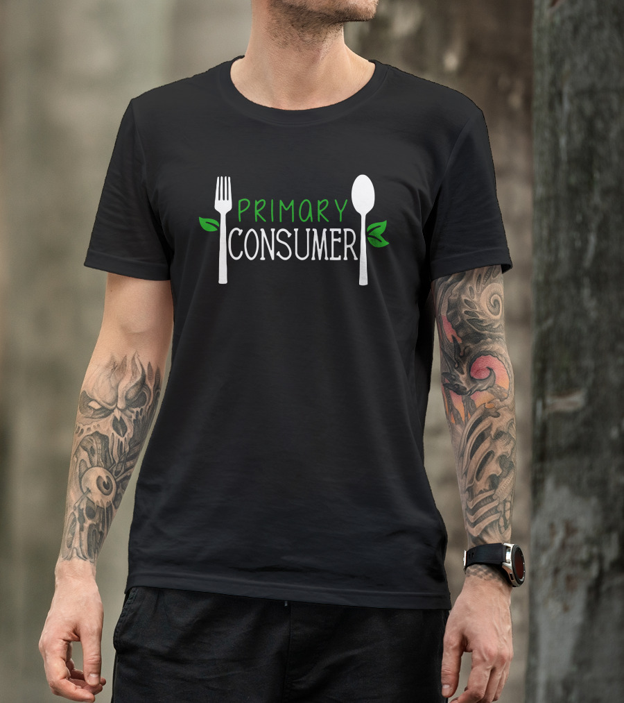 Primary Consumers Plant Eating Fork Spoon T-Shirt