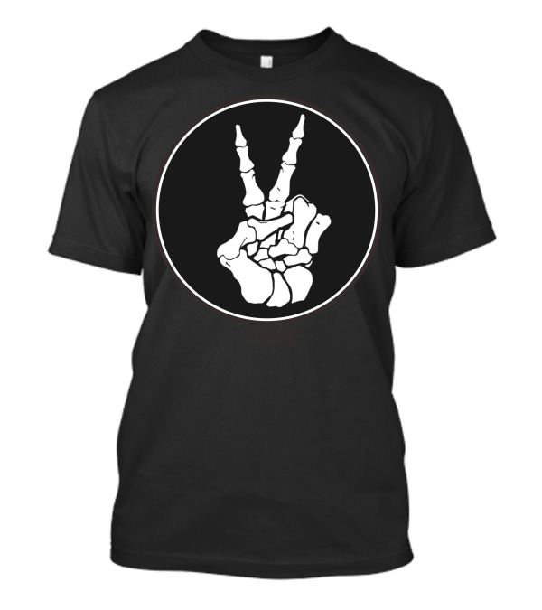 Peace Skeleton Hand Please T-Shirt