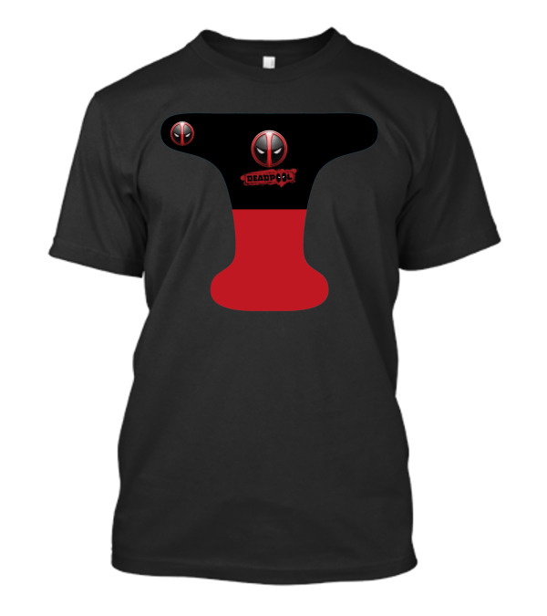Deadpool Logo Black Red T-Shirt