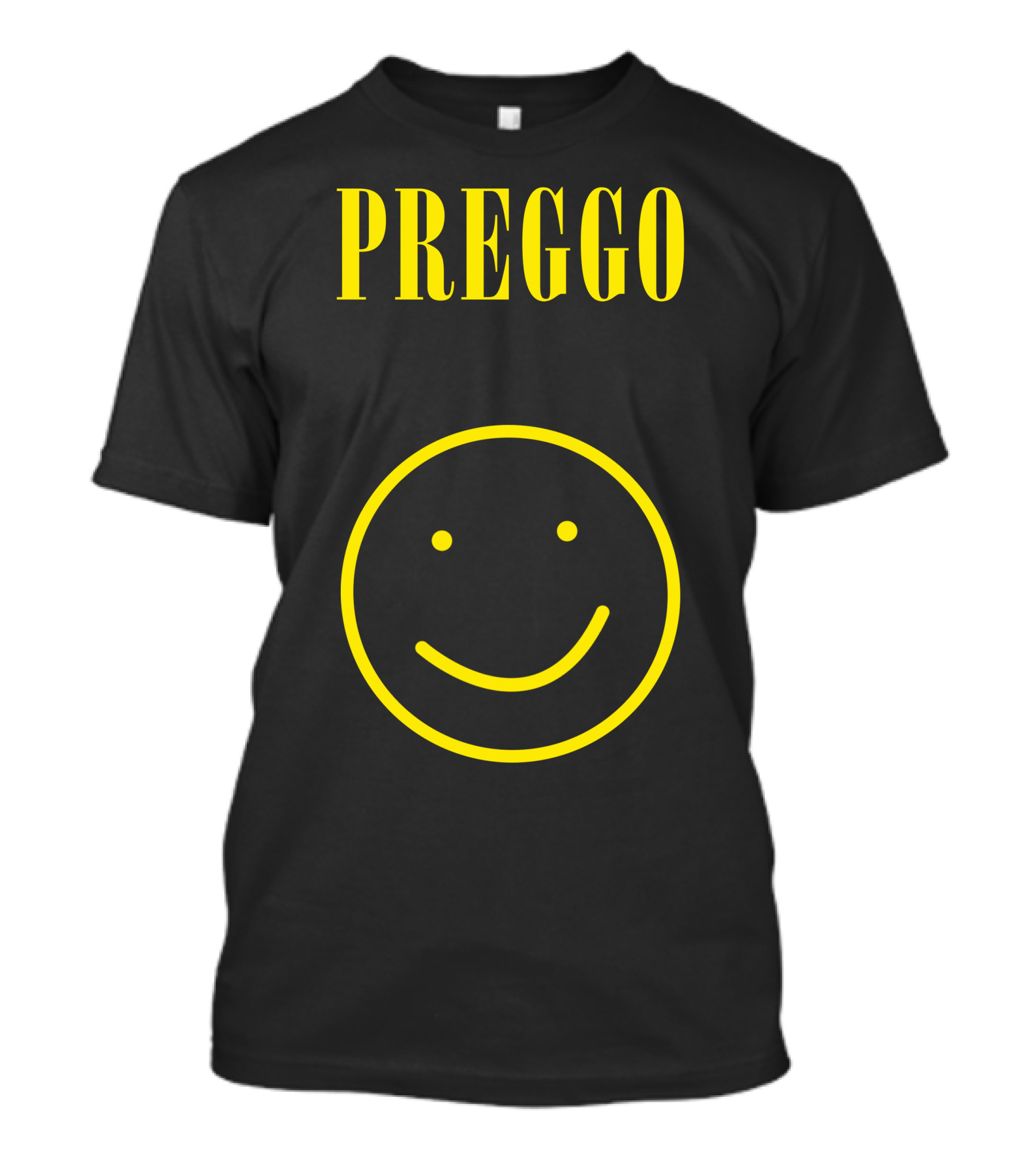 PREGGO Yellow Smile Face T-Shirt