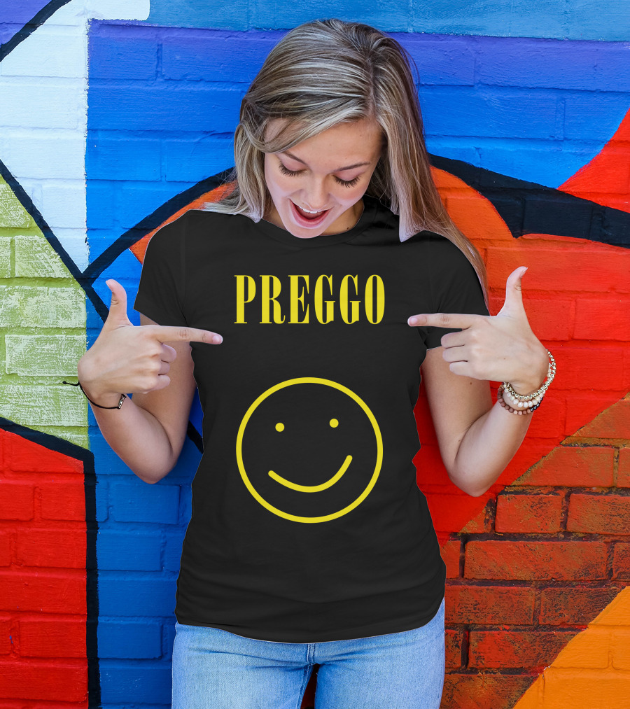 PREGGO Yellow Smile Face T-Shirt