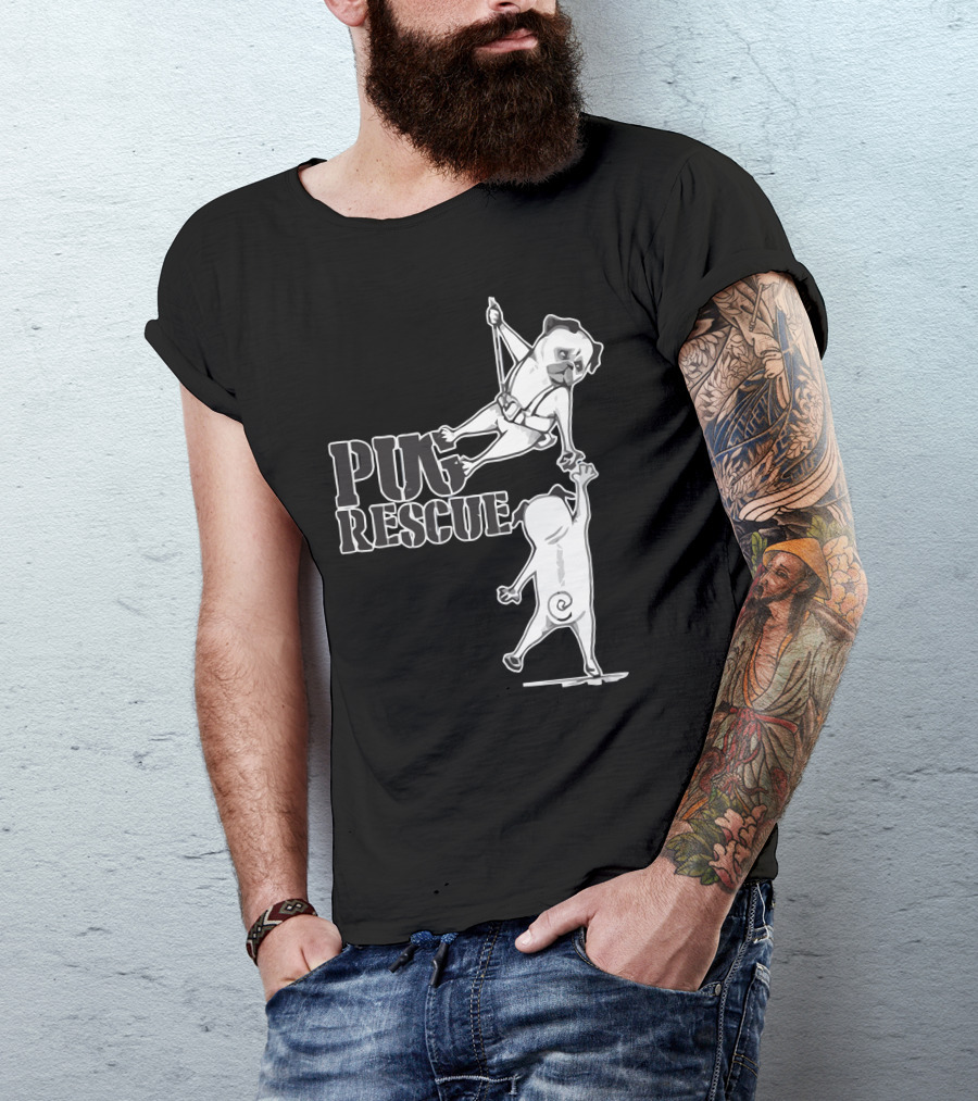 Pug Rescue Teamwork Adventure T-Shirt