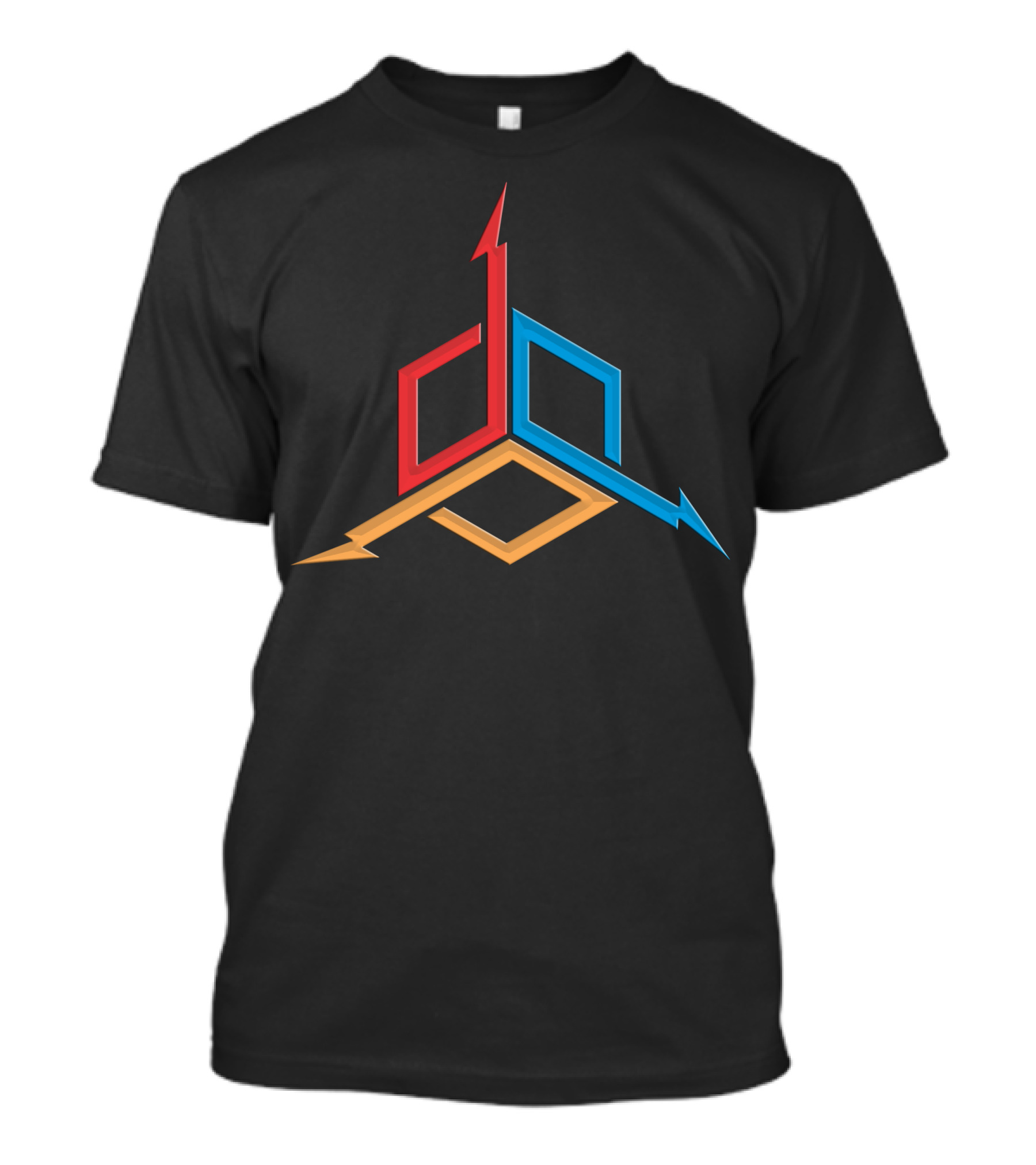 Simple That Is Cool Geometric Abstract Symbol In Red Blue Yellow T-Shirt