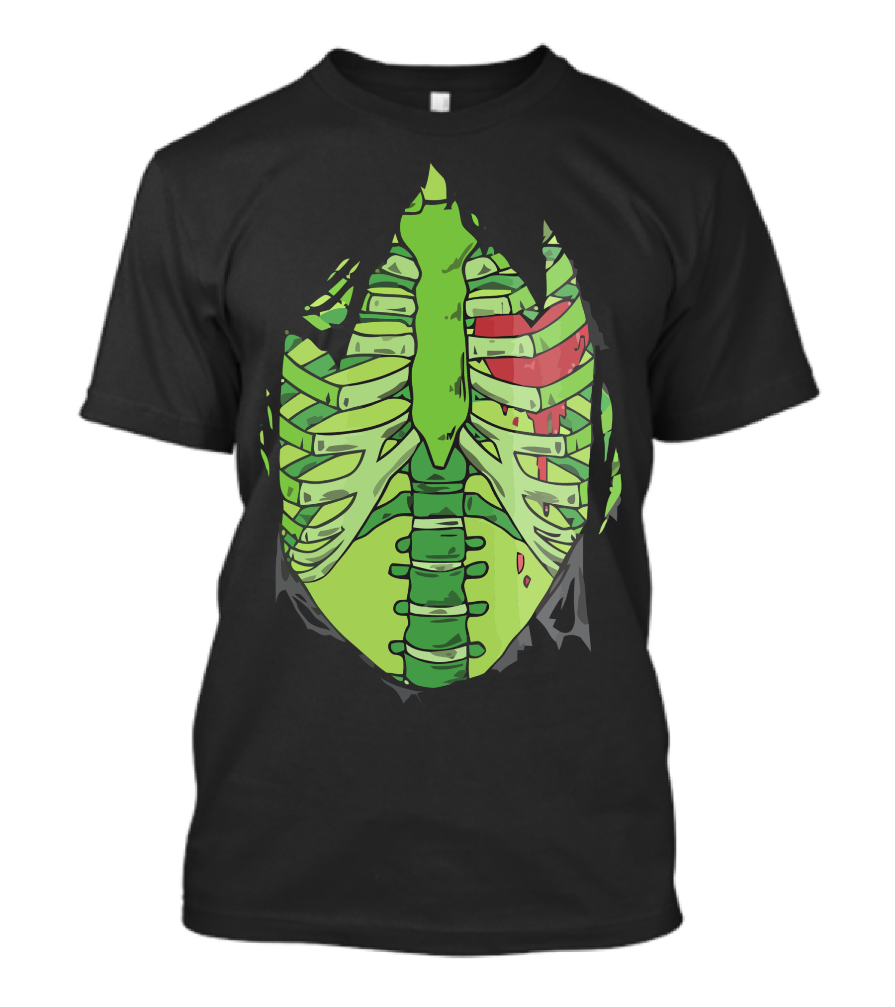 Skeletal Alien Ribcage T-Shirt