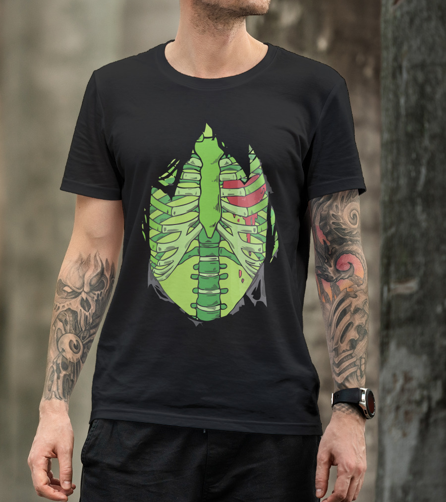 Skeletal Alien Ribcage T-Shirt