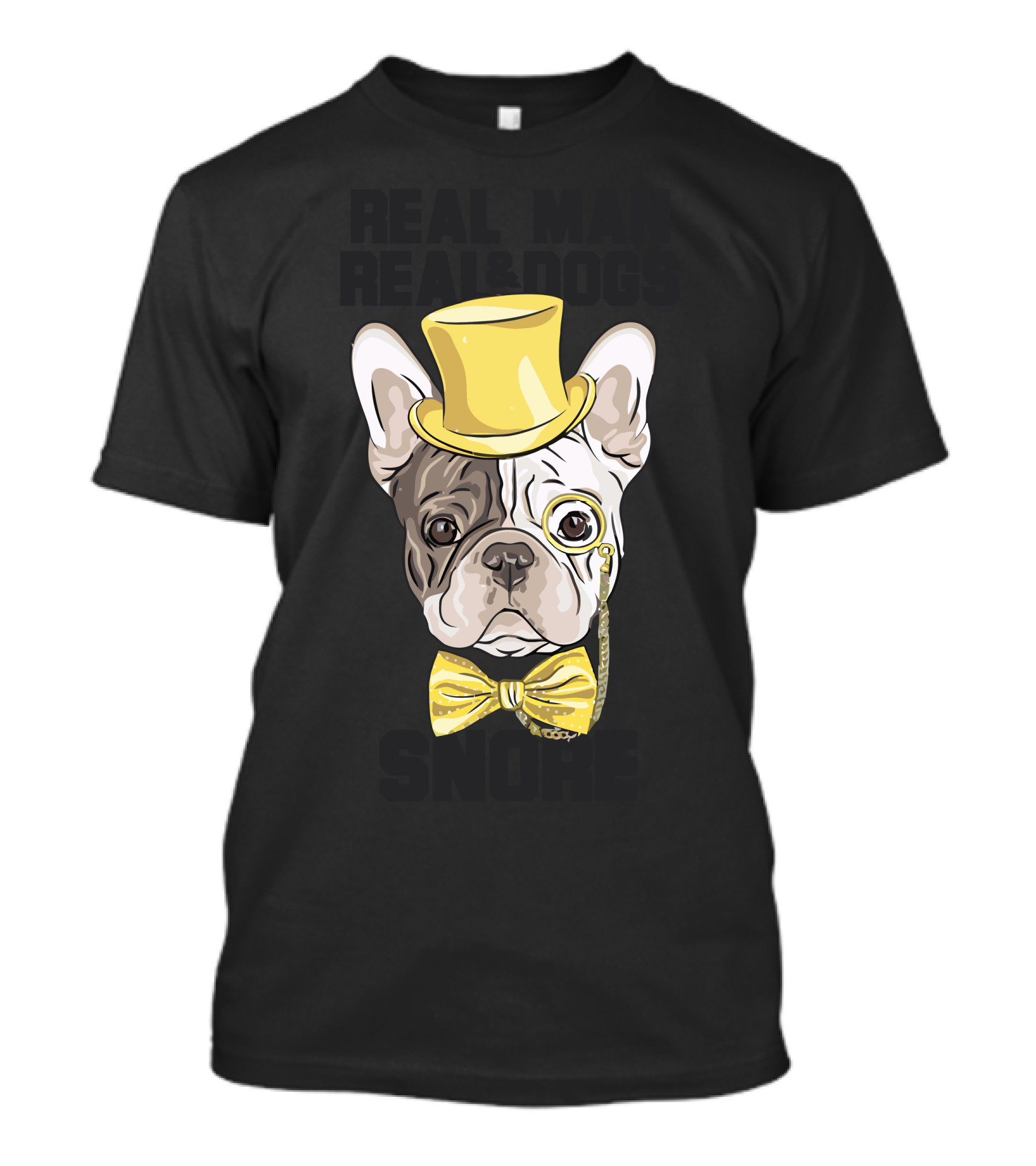 Real Man Real Dogs Snore Snoring Gentleman T-Shirt