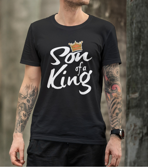 Son Of A King Crown Icon With Regal Font T-Shirt