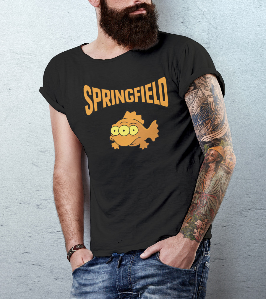 Springfield Blinky Three-Eyed Fish Iconic Cartoon Reference T-Shirt