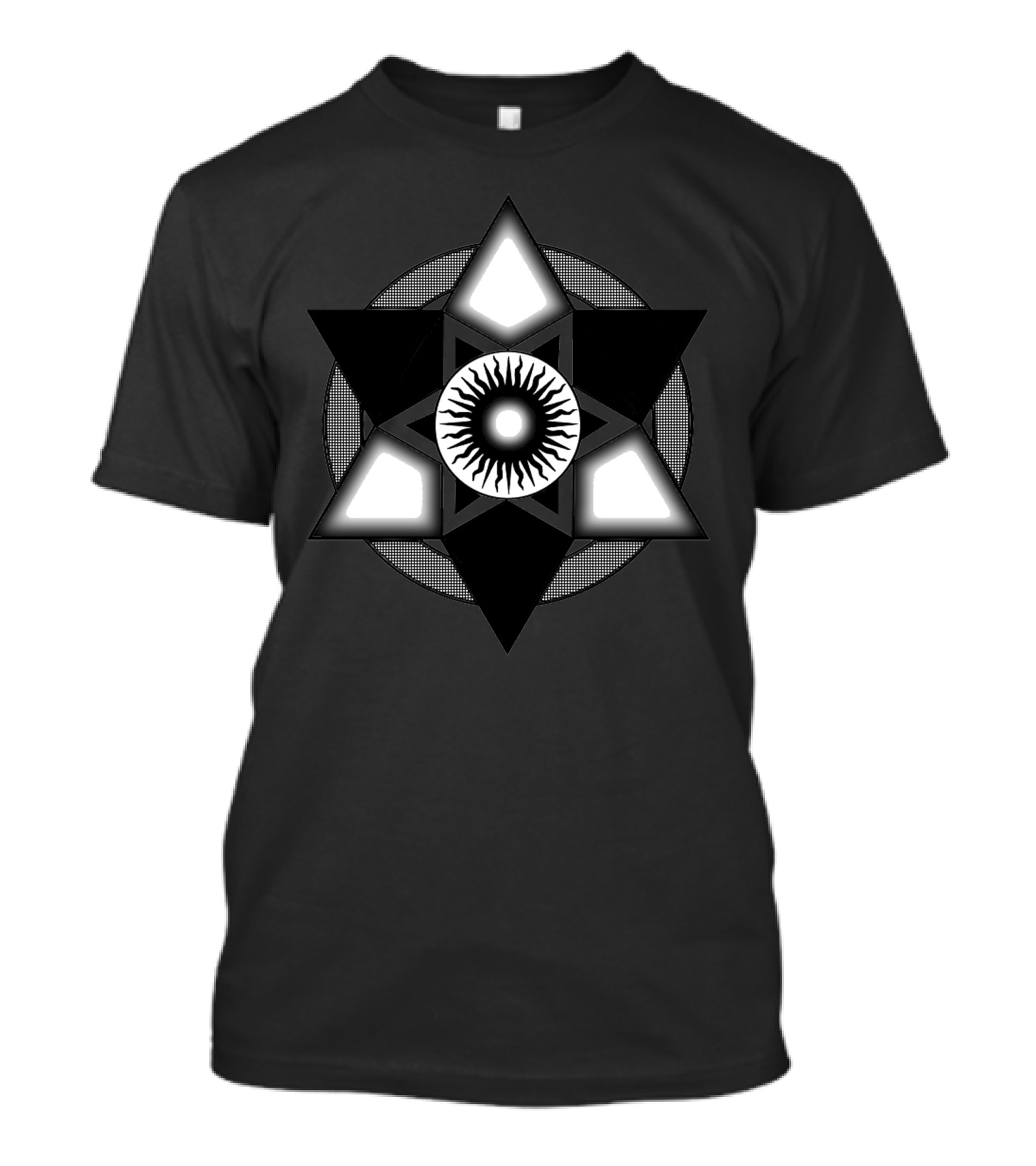 Staranger Geometric Star With Sunburst Center T-Shirt