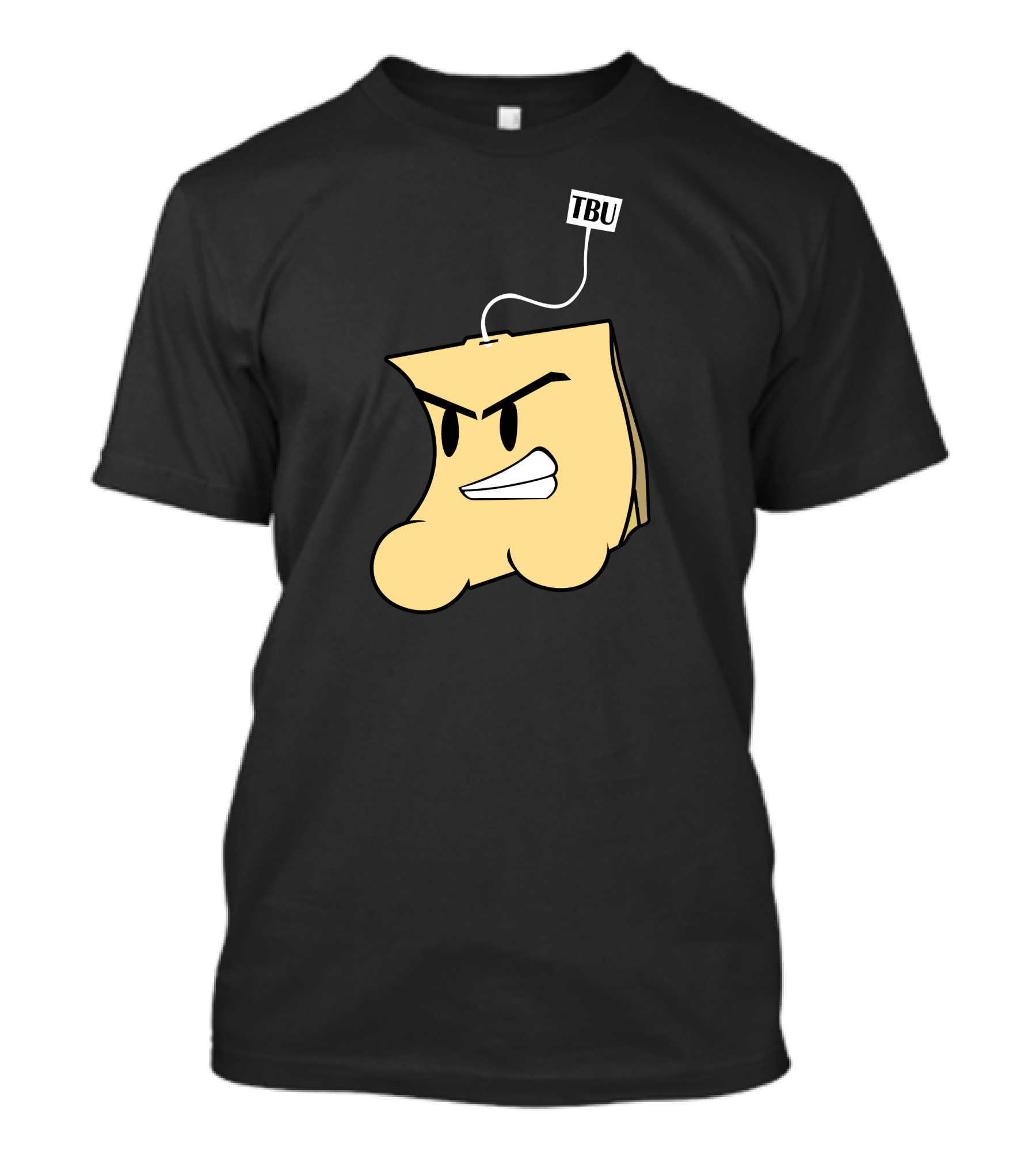 TBU Angry Yellow Character With Tag T-Shirt