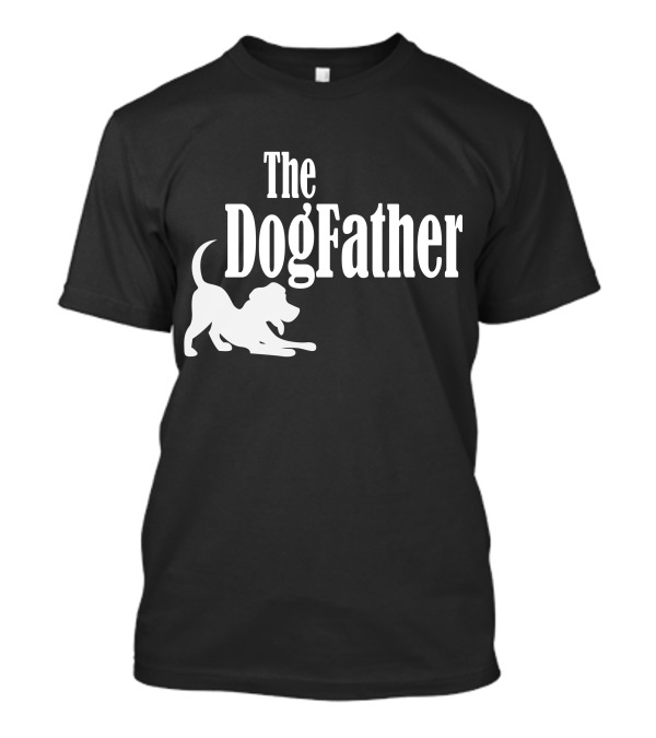 The Dogfather Playful Dog Silhouette Classic Pastiche T-Shirt