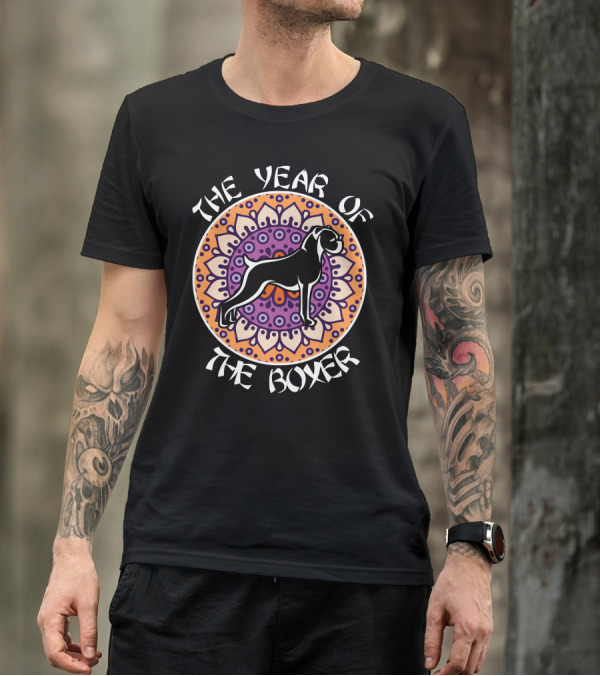 The Year Of The Boxer Dog Mandala T-Shirt