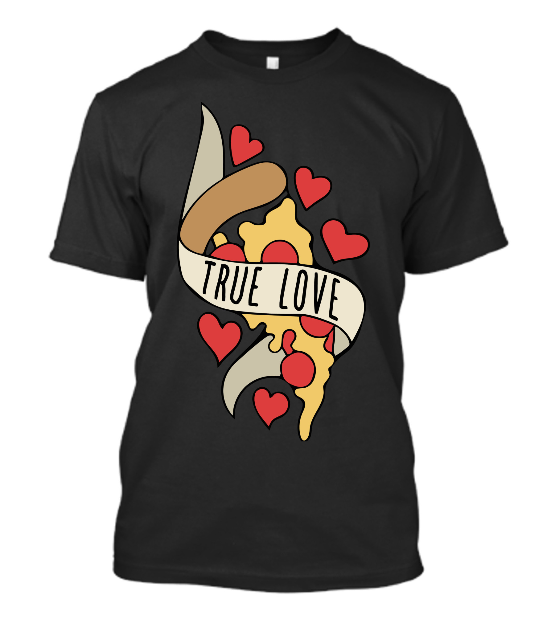 True Love Pizza Slice Heart T-Shirt