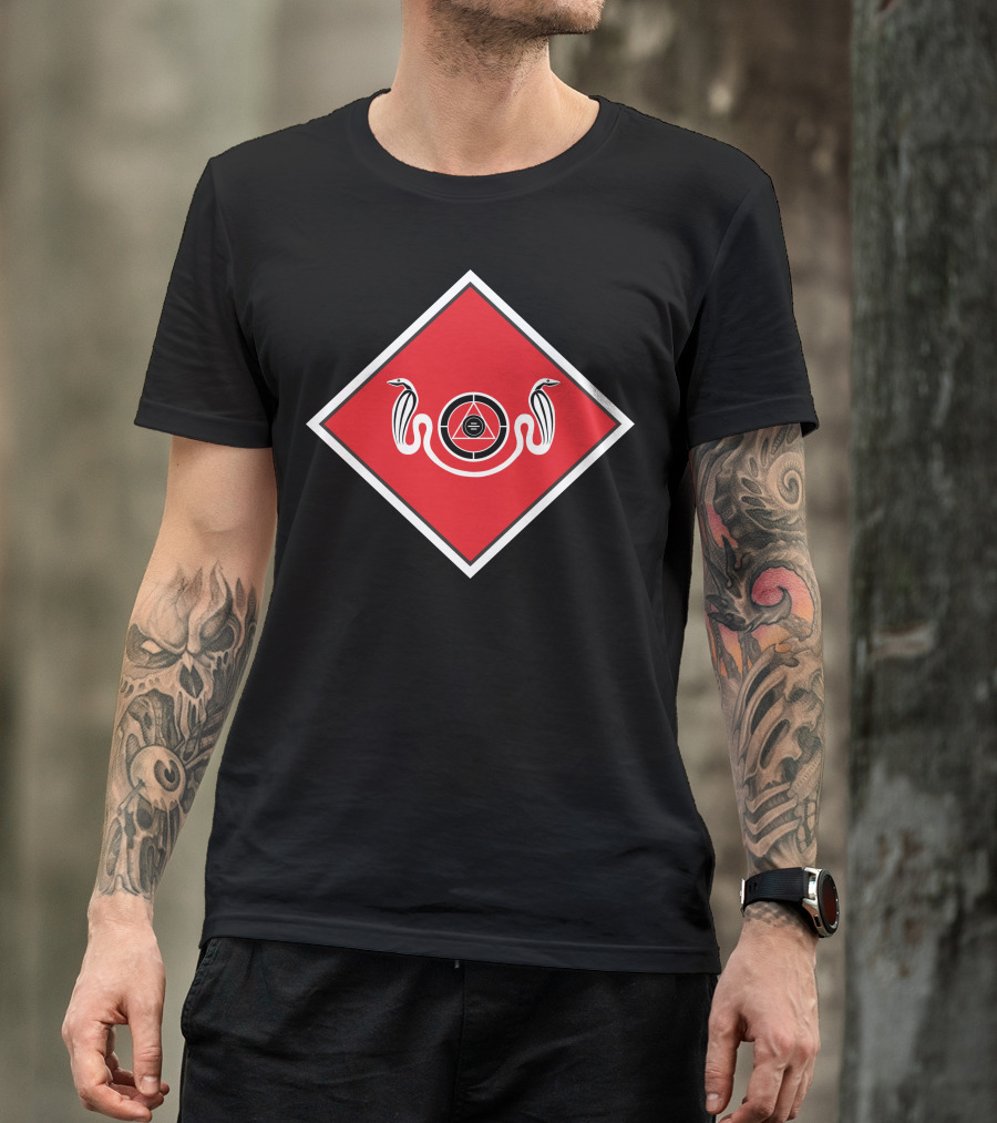 Two Snakes Red Diamond T-Shirt