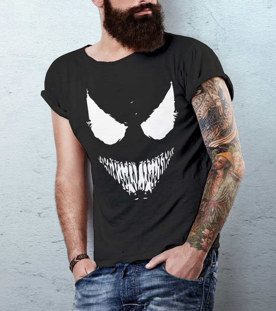 Venom Symbiote Face Iconic Emblem T-Shirt