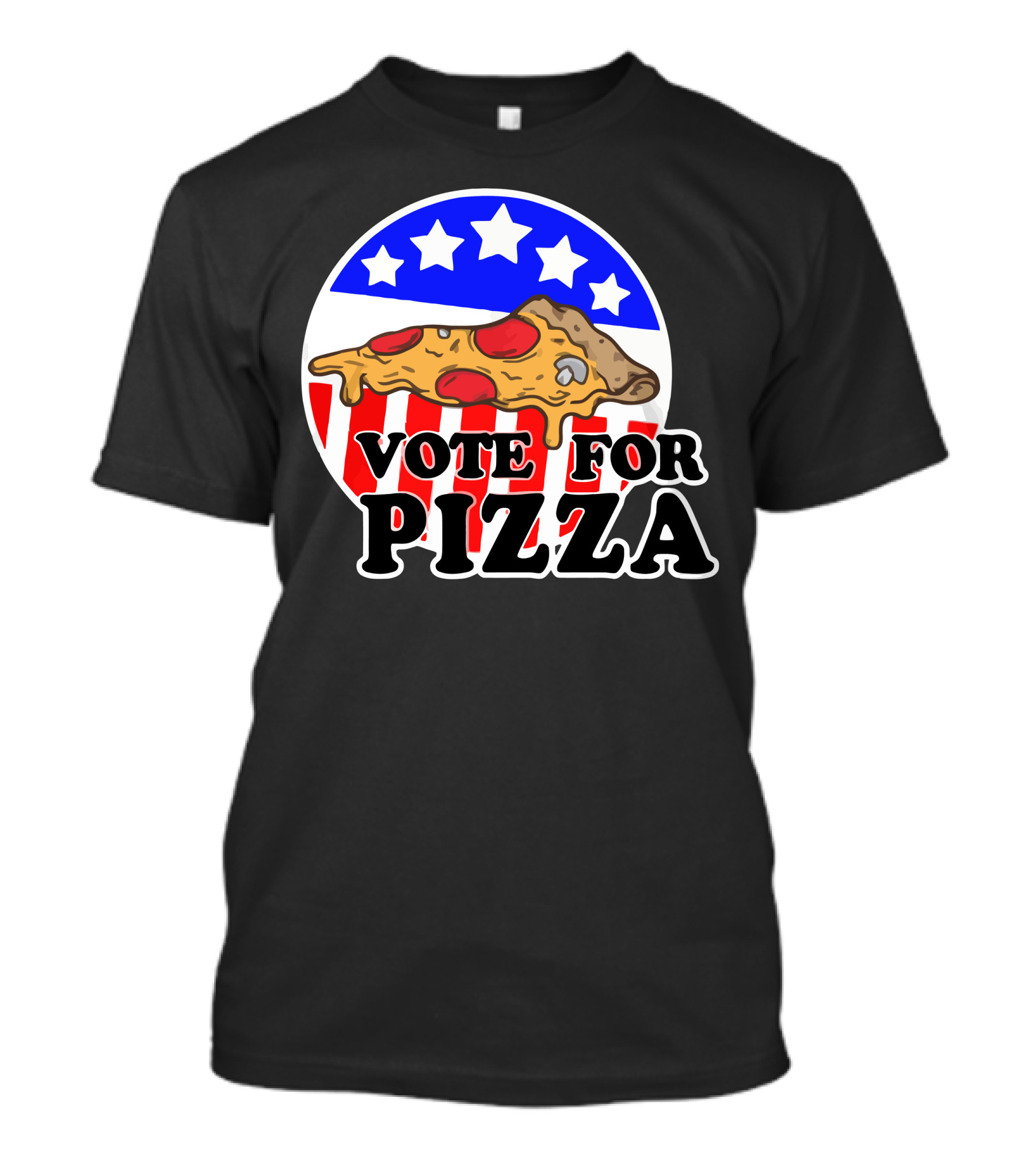Vote For Pizza Stars And Pepperoni T-Shirt