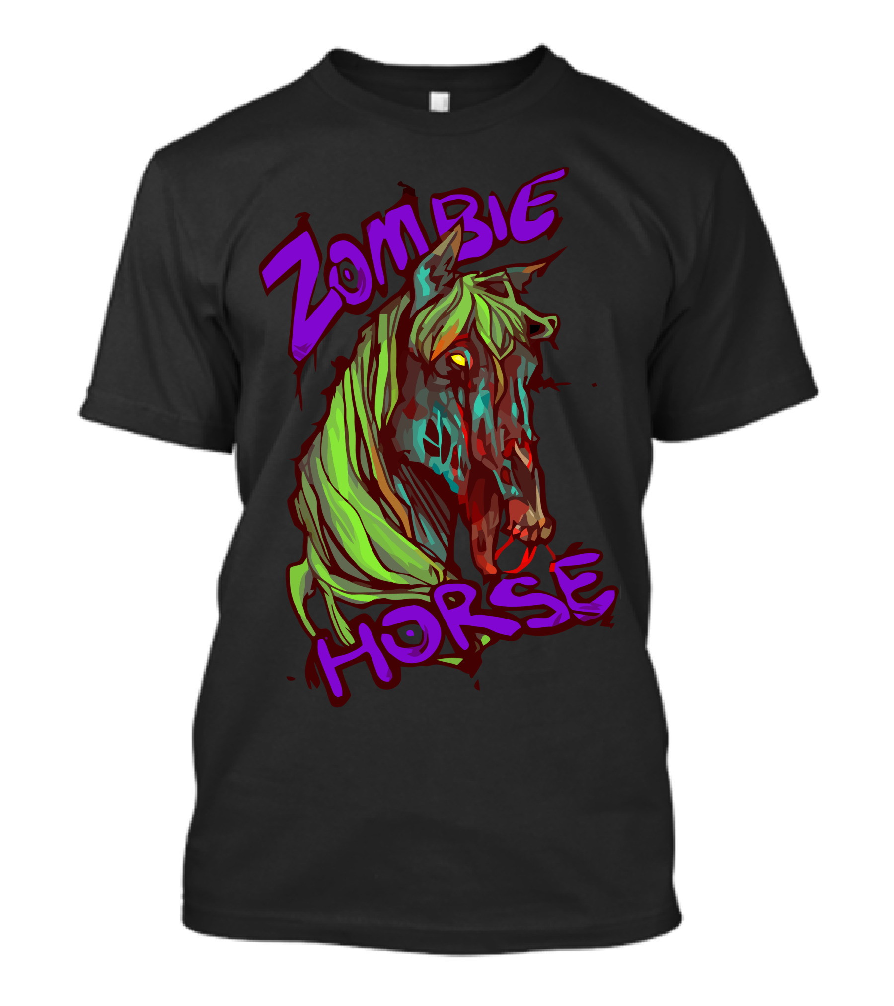 Zombie Horse Eerie Undead Equine Horror T-Shirt