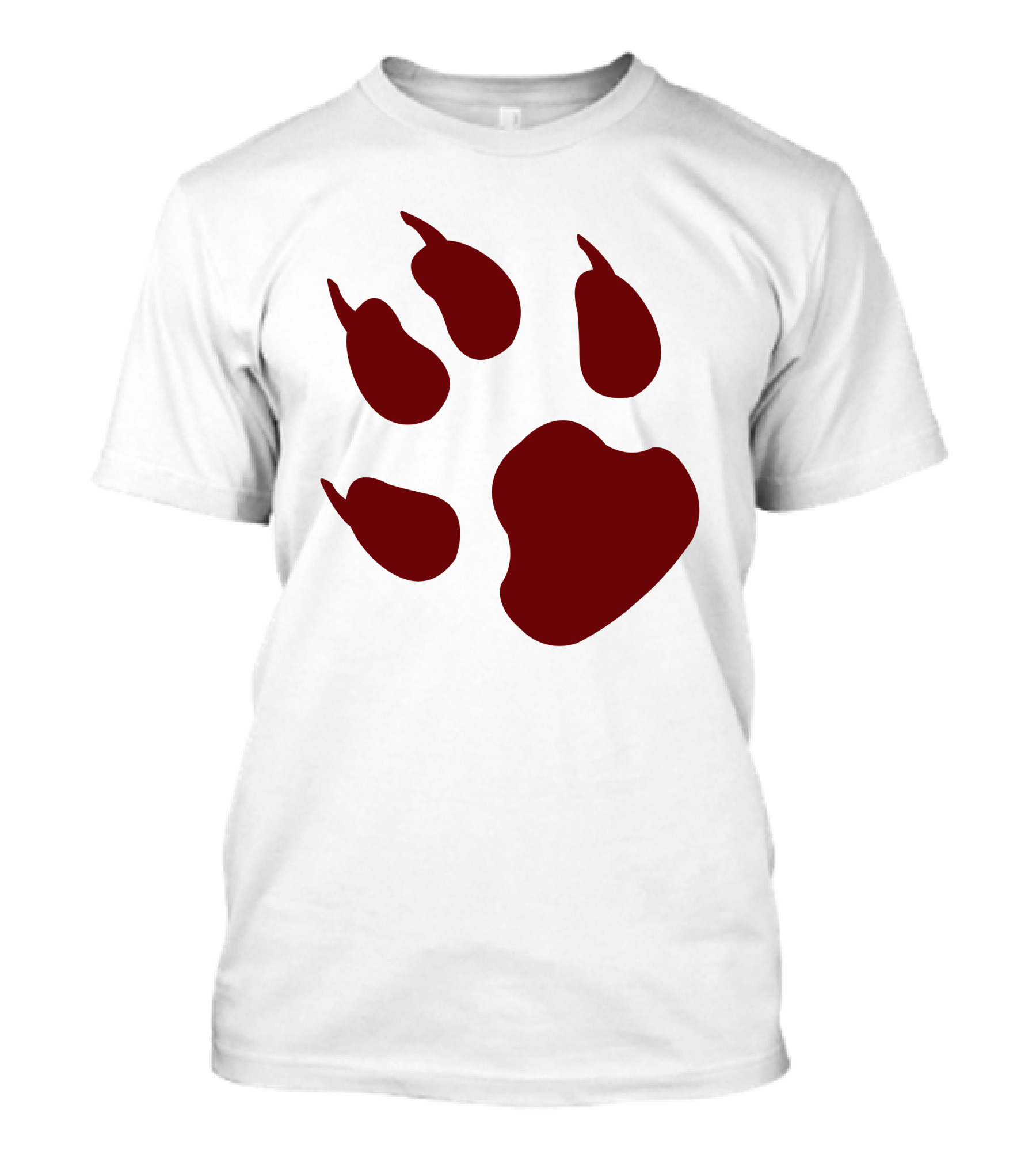 Animal Feet Red Paw Prints T-Shirt