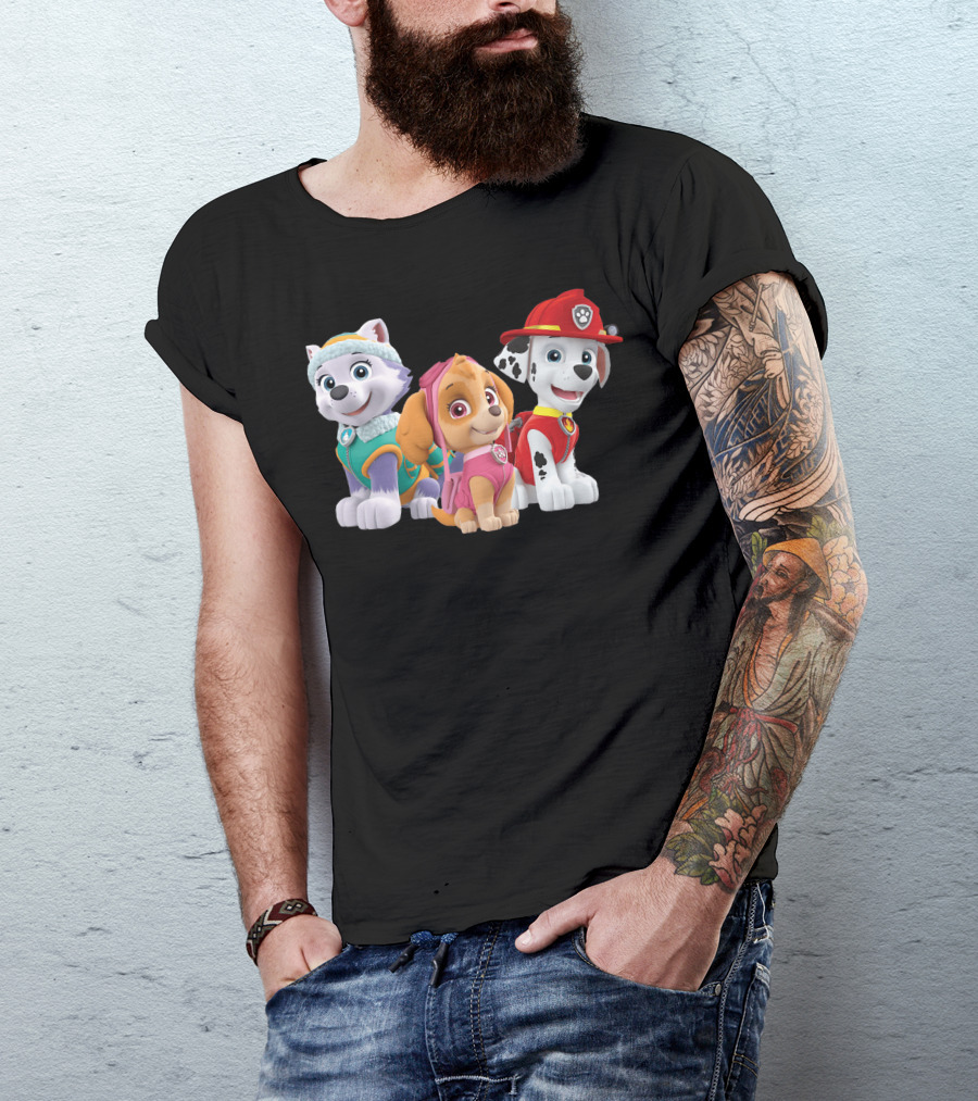 PAW Patrol Everest Skye Marshall Characters T-Shirt