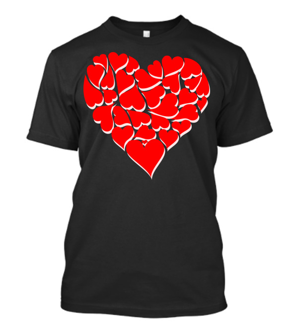 Best Lovers Red Heart Cluster T-Shirt