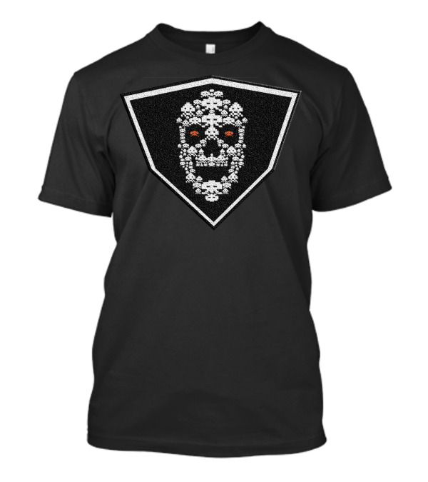 Best Sluf Skull Pixel Art Badge T-Shirt
