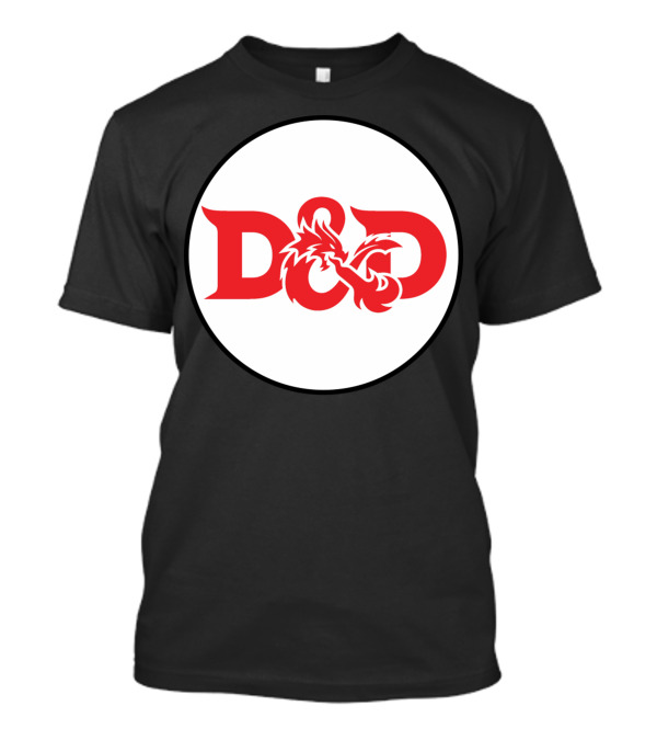 Dungeons And Dragons D&D Dragon Logo Black Red T-Shirt