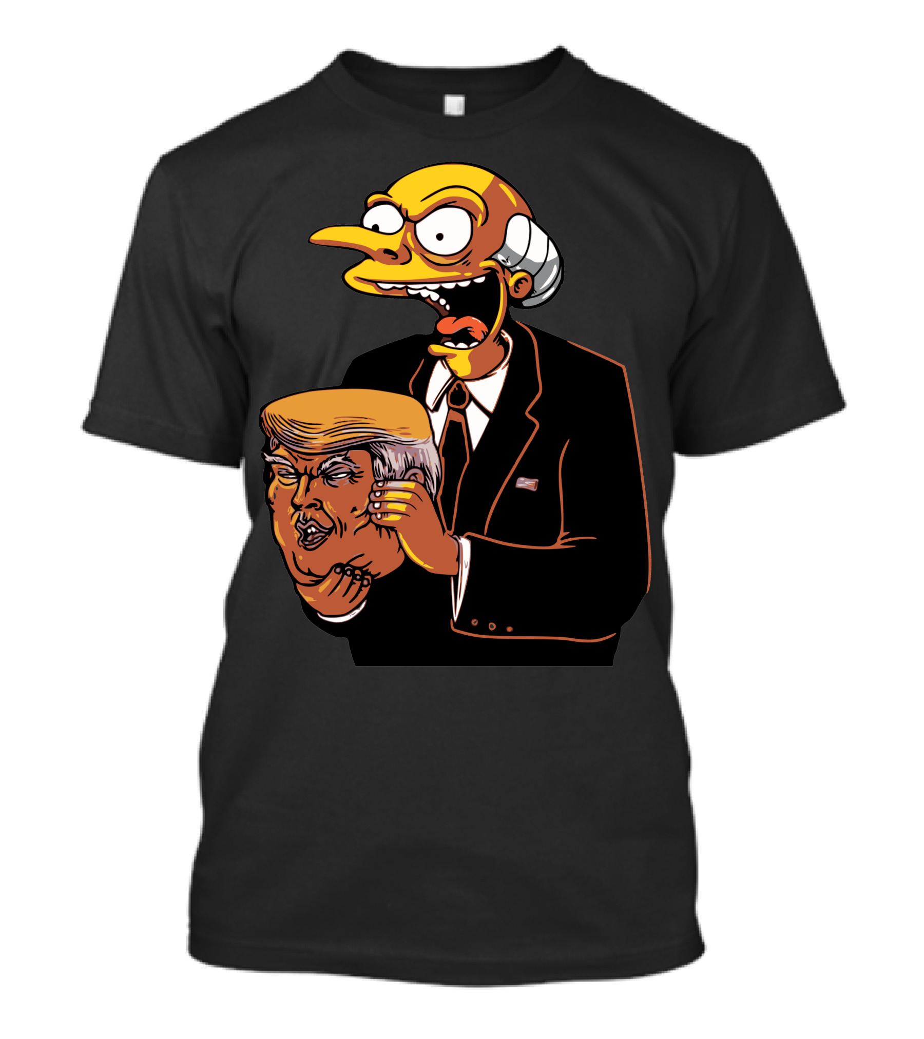 Burns Holding Trump Head Simpsons T-Shirt