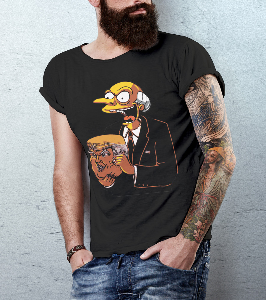 Burns Holding Trump Head Simpsons T-Shirt
