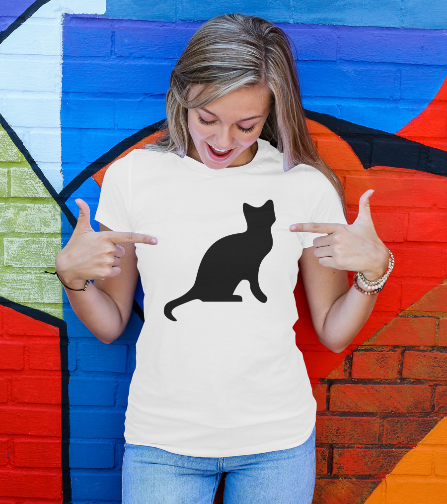 Cat Black Had T-Shirt
