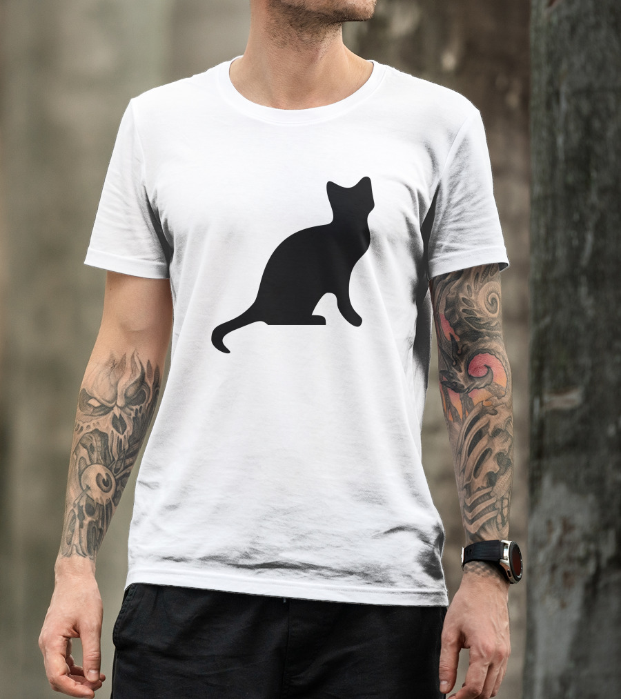 Cat Black Had T-Shirt
