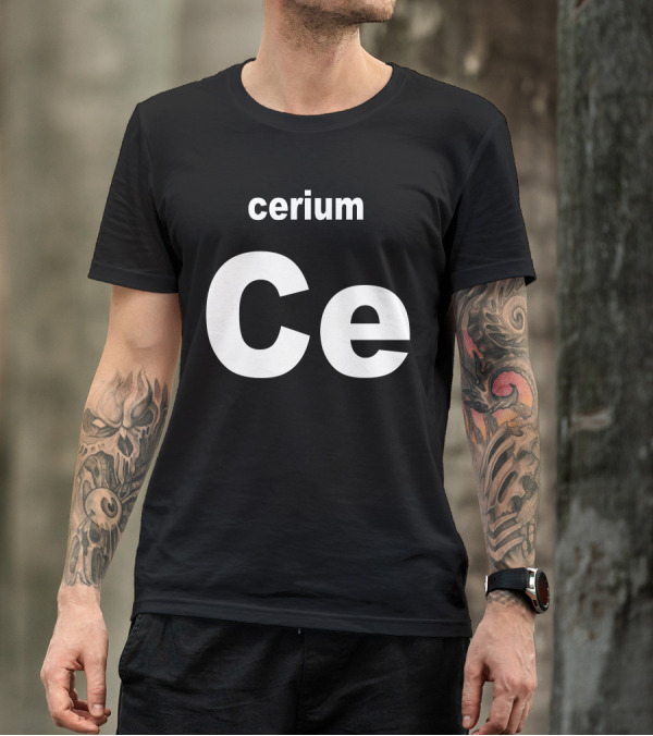 Cerium Ce Periodic Table Element T-Shirt
