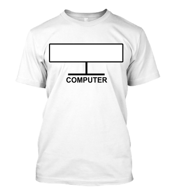Computer Monitor Icon Minimalist T-Shirt