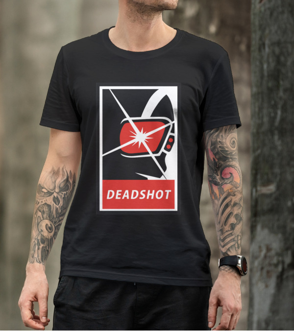 Deadshot Suicide Squad Minimalist Iconic Target Visor T-Shirt