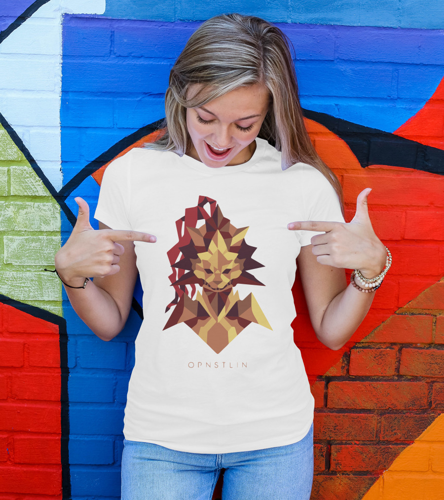 Dragonslayer Ornstein OPNSTLN Geometric Warrior T-Shirt
