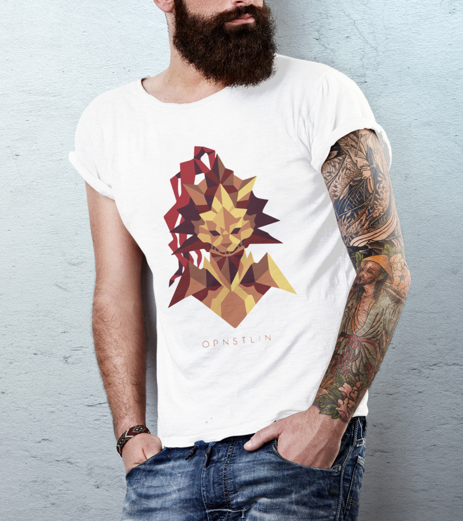 Dragonslayer Ornstein OPNSTLN Geometric Warrior T-Shirt