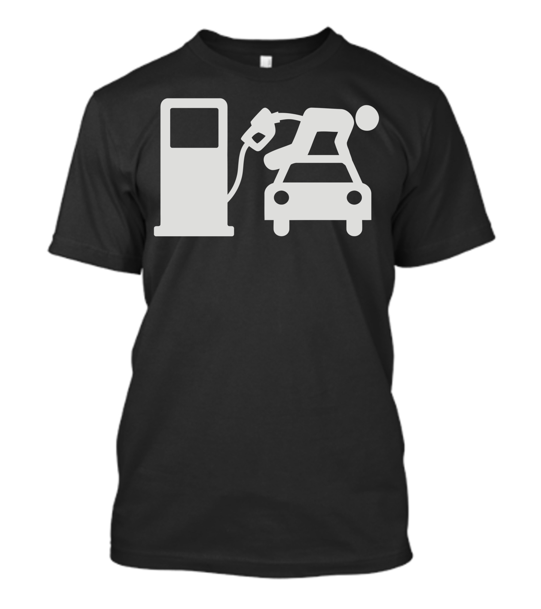 Dtc Gas Pumping Humor Stick Figure Car T-Shirt