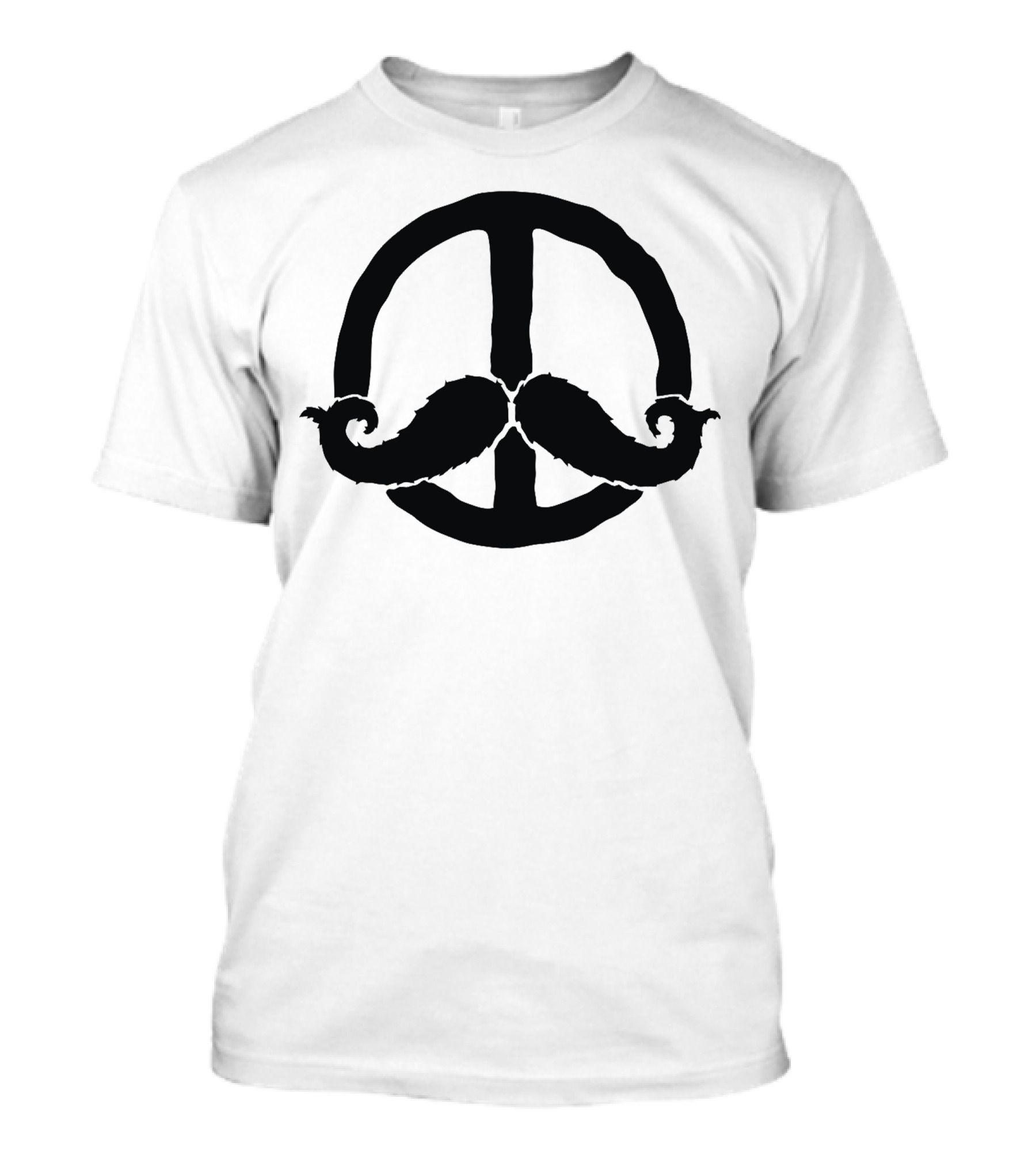 Peace Moustache Dude T-Shirt