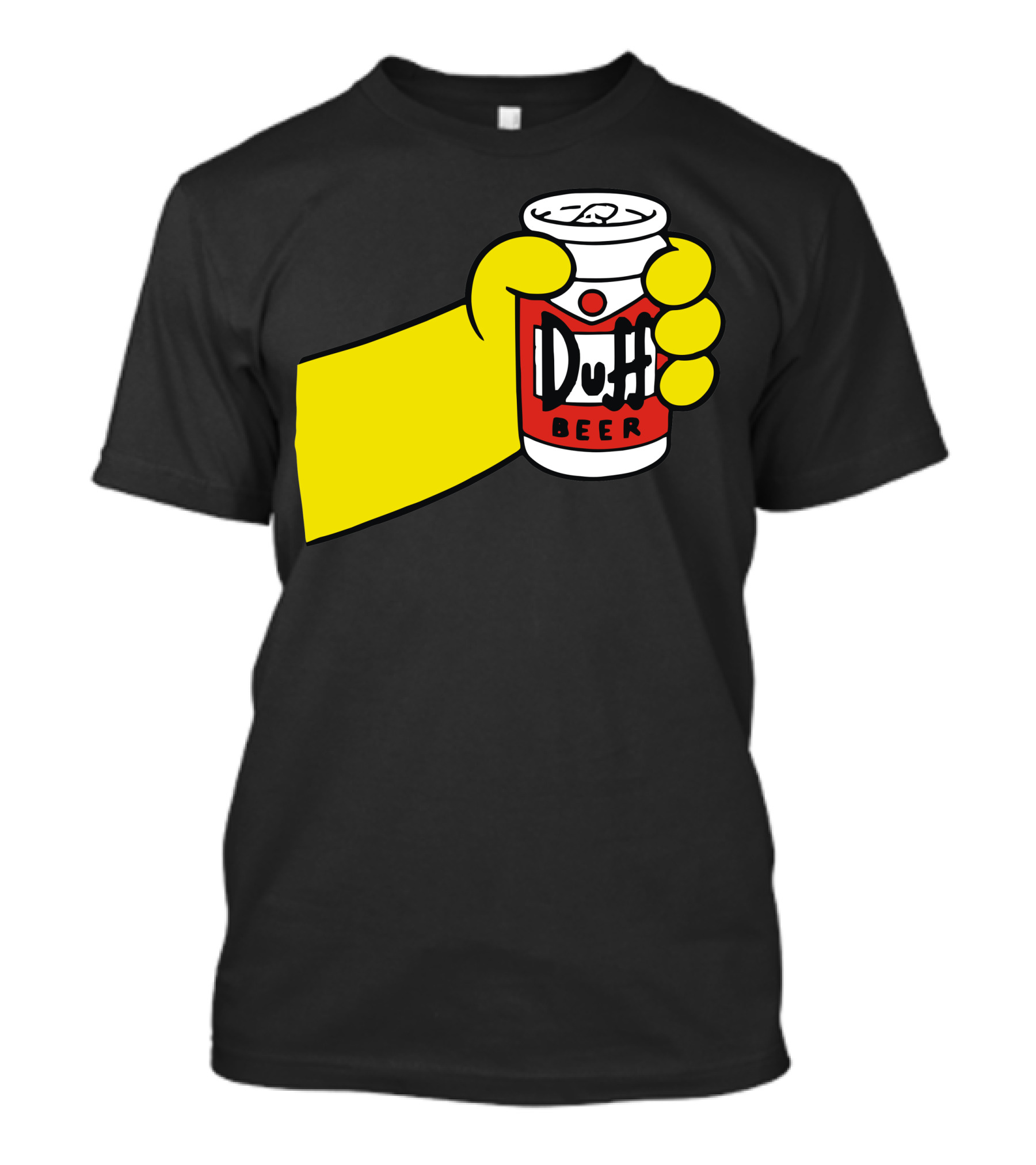 Homer's Duff Beer Can Grip Animated T-Shirt