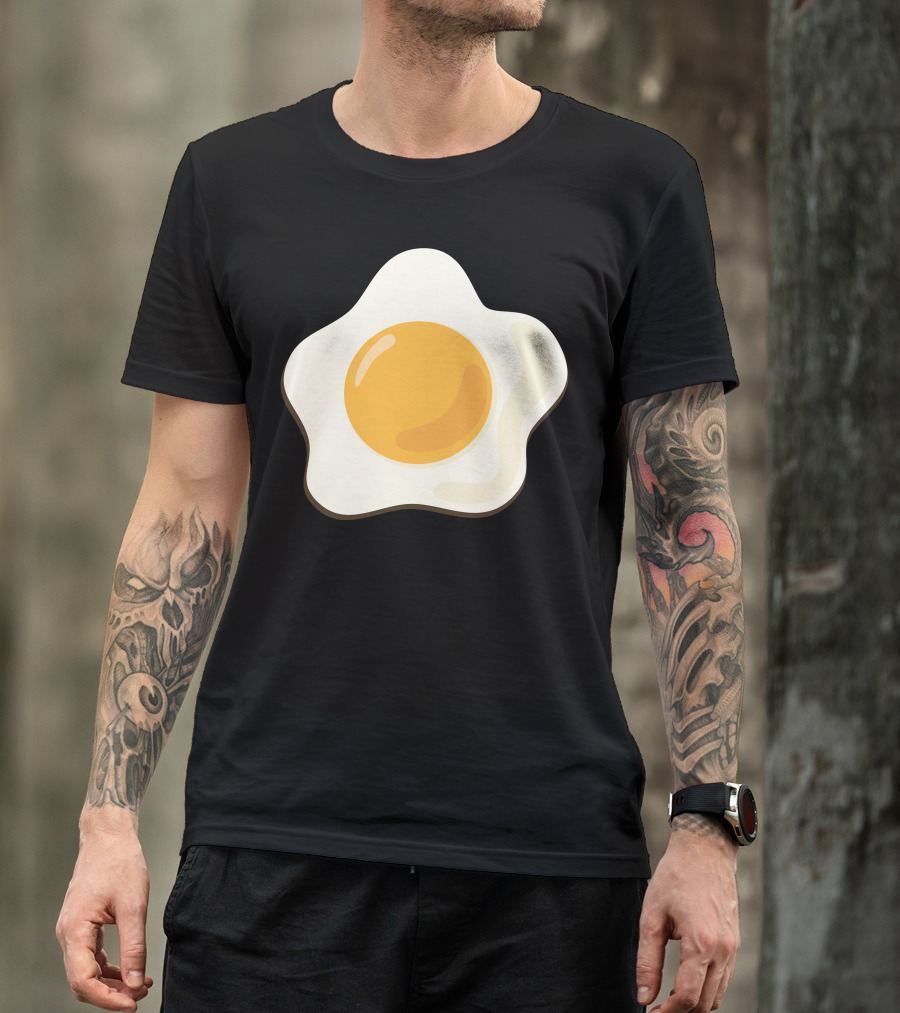 Egg Fried Breakfast Icon Yellow Yolk T-Shirt