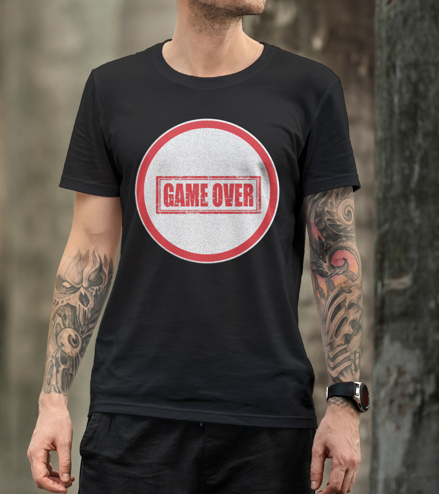 Game Over Circle Stamp T-Shirt