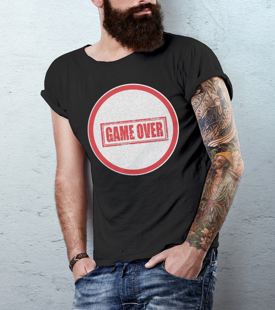 Game Over Circle Stamp T-Shirt
