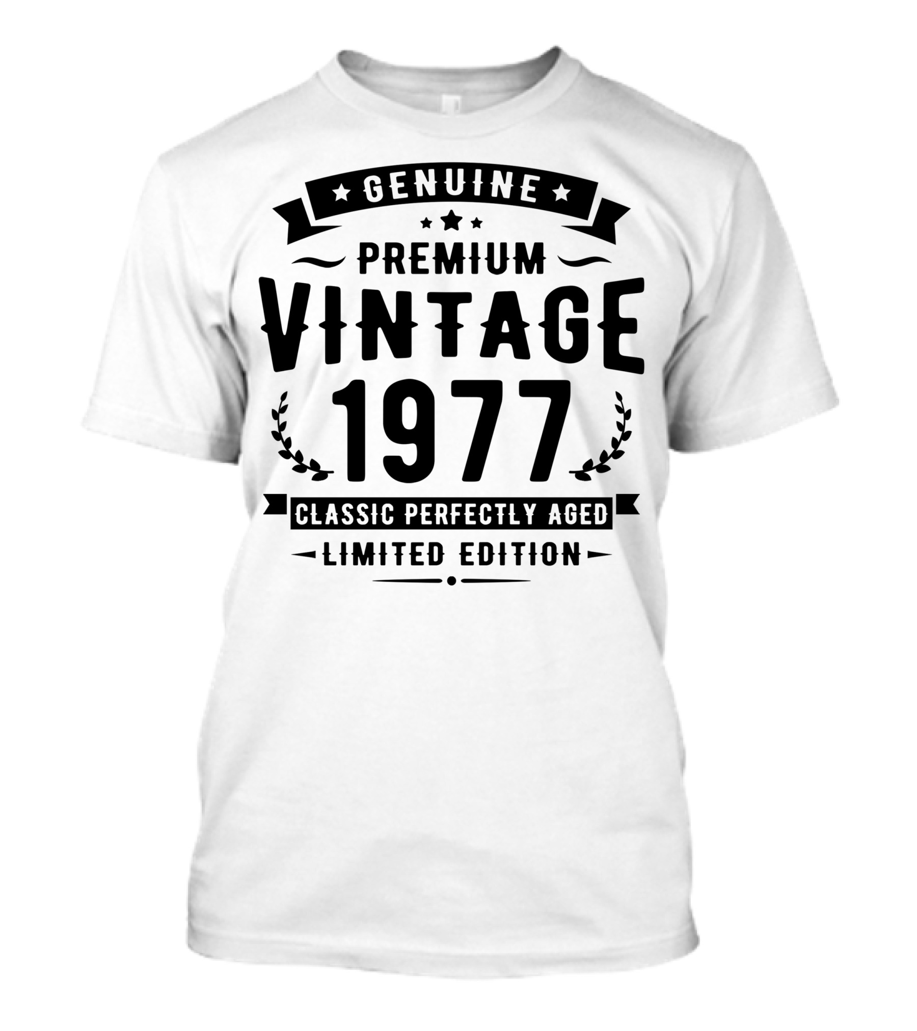 Genuine Premium Vintage 1977 Classic Perfectly Aged T-Shirt