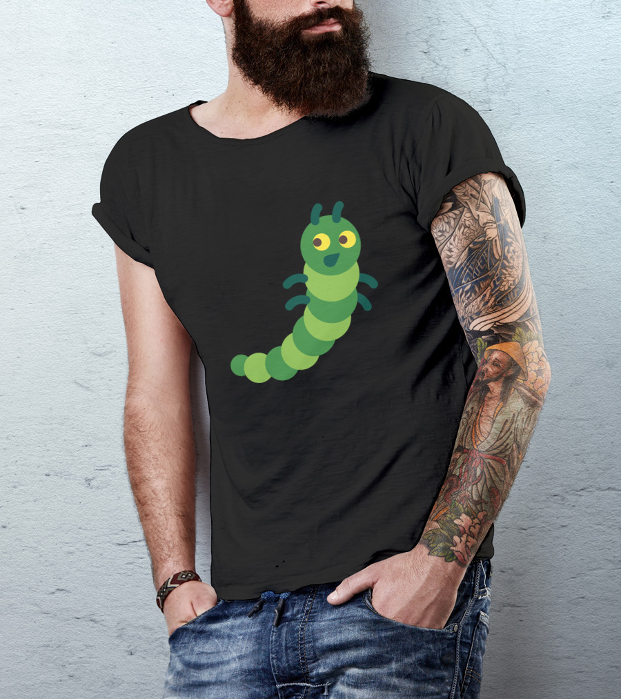 Happy Green Caterpillar T-Shirt