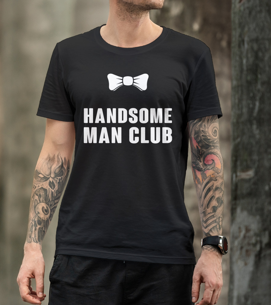 HANDsome Man CluB Bow Tie T-Shirt