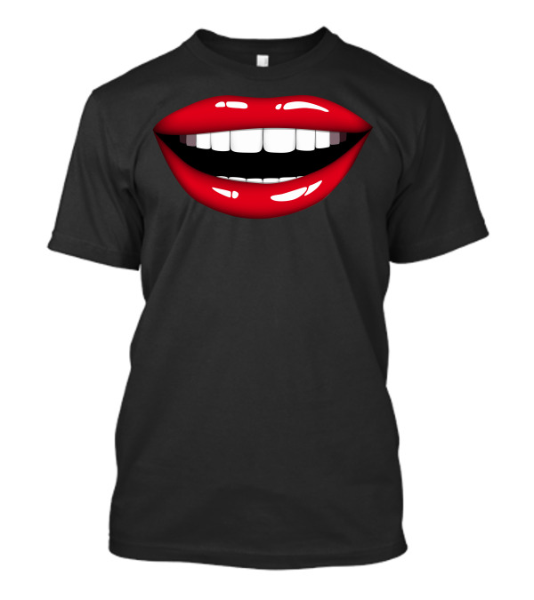 Lips Red Bold Shine Smiling T-Shirt