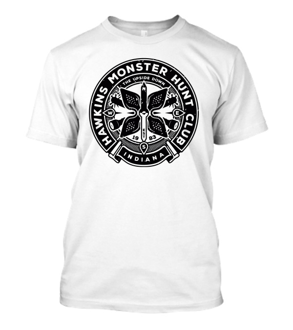 Hawkins Monster Hunt Club The Upside Down Indiana 1983 T-Shirt