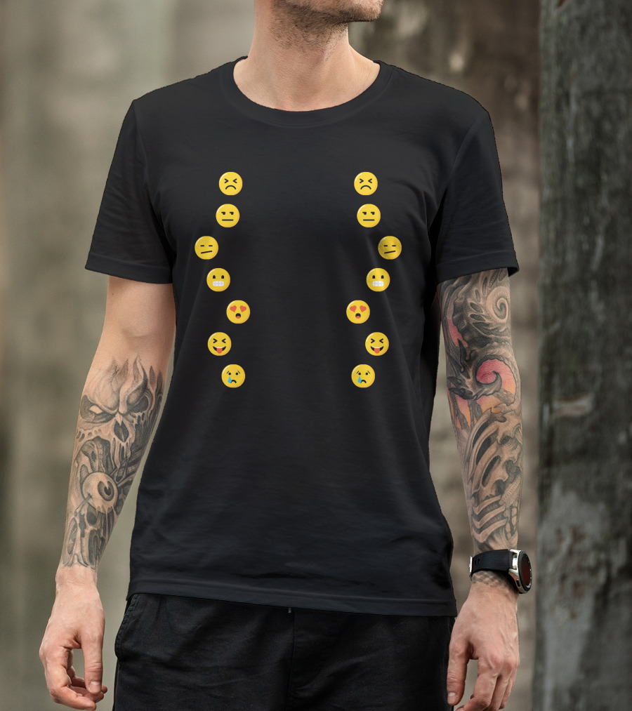 Monday Tuesday Wednesday Thursday Friday Saturday Sunday Emoji Moods Of The Week T-Shirt