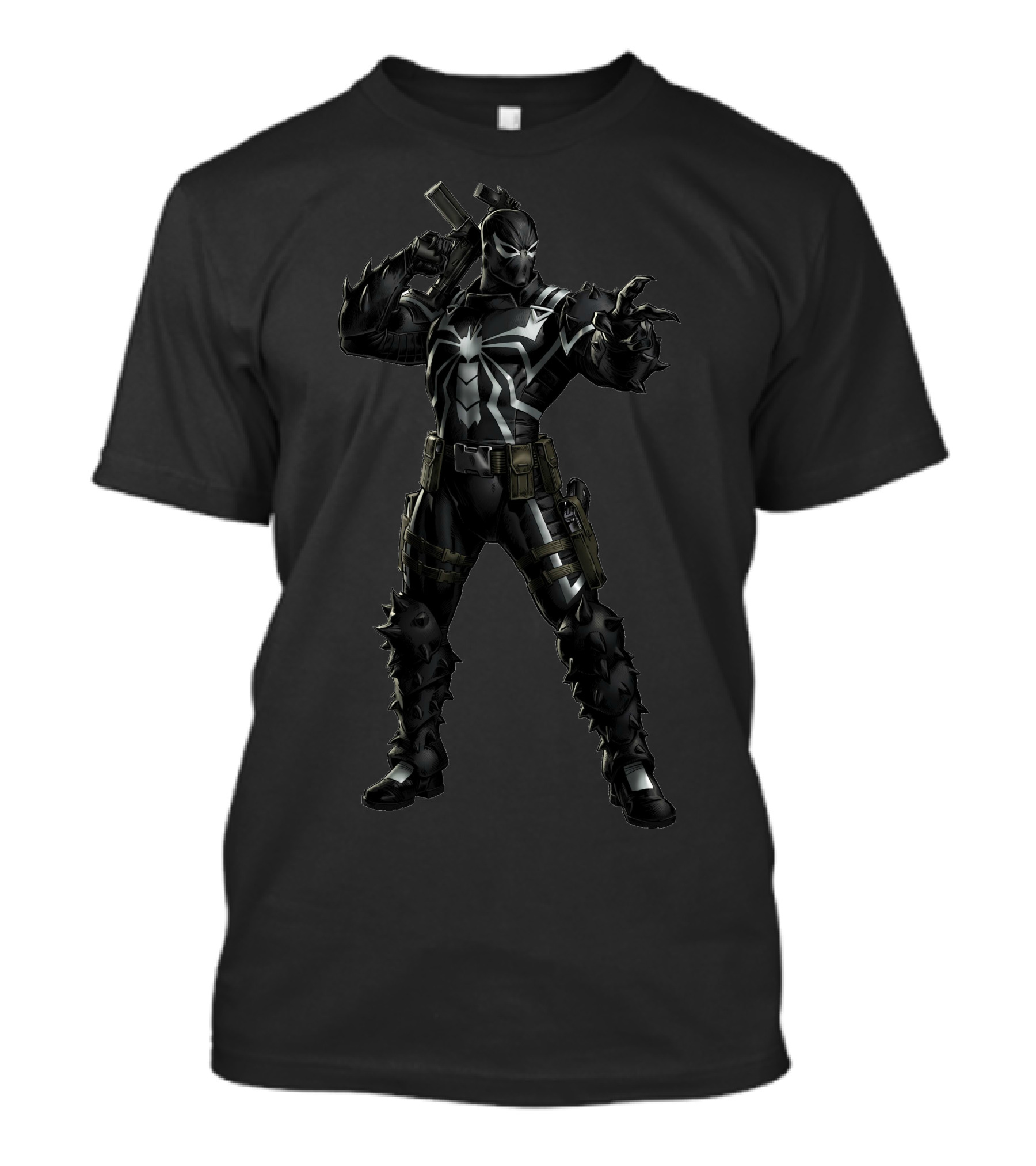 Venom Inspired Black Superhero T-Shirt